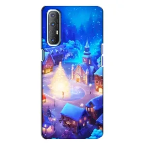 Різдвяні Чохли для Oppo Reno 3 (VPrint) (Різдвяне місто)