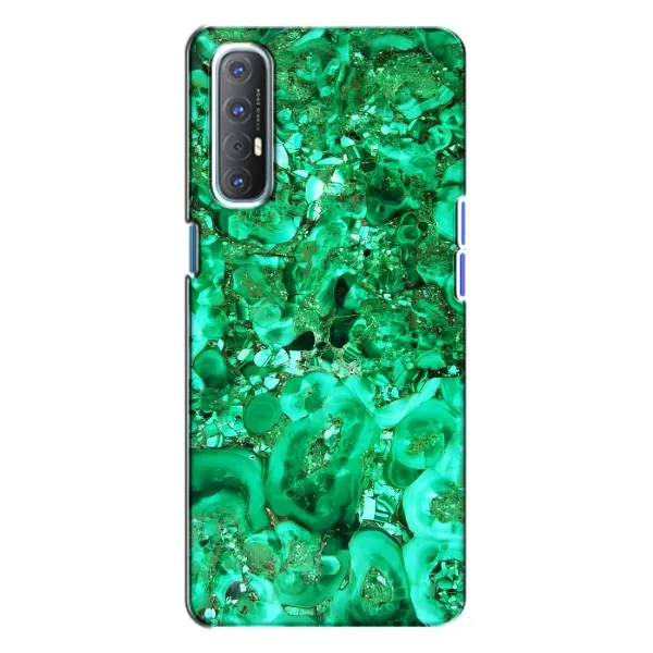 Чохол з принтом «Салатовий Мрамор» для OPPO Reno 3