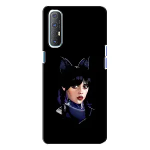 Чохли Венсдей на Oppo Reno 3 Уенсдей (AlphaPrint) (серйозна Венздей)
