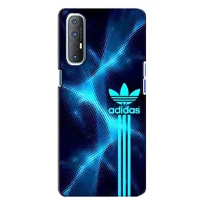 Чохли Адидас для Oppo Reno 3 (AlphaPrint) (Синій Адідас)