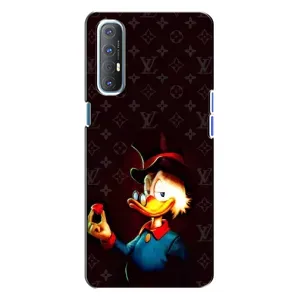 Чехлы для Oppo Reno 3 - Скрудж МакДак Louis Vuitton (PREMIUMPrint) (Скрудж с бриллиантом)