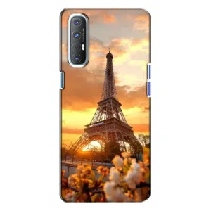 Чохол Ейфелева Вежа Oppo Reno 3 - (AlphaPrint) (Сонячня вежа)