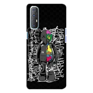 Чехлы для Oppo Reno 3 - Bearbrick Louis Vuitton (PREMIUMPrint) (Стиль Bearbrick)