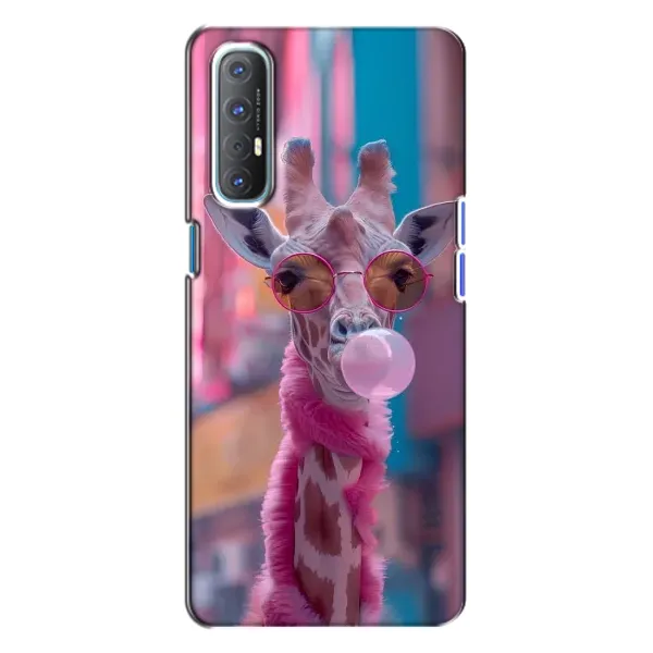 Чехол с принтом «Стильный жирав» для OPPO Reno 3