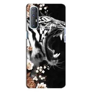 Чехлы с картинками животных Oppo Reno 3 (Стильный ТИГР)