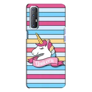 Чохол для OPPO Reno 3 - (Єдинорожки - Новинки) (AlphaPrint) (Unicorn)