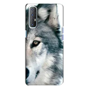 Чехлы с картинками животных Oppo Reno 3 (Волк)