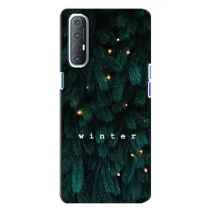 Новогодние, Праздничные Чехлы для Oppo Reno 3 - 2024 год (Winter)