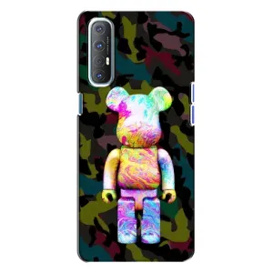 Чехлы для Oppo Reno 3 - Bearbrick Louis Vuitton (PREMIUMPrint) (Яркий Bearbrick)