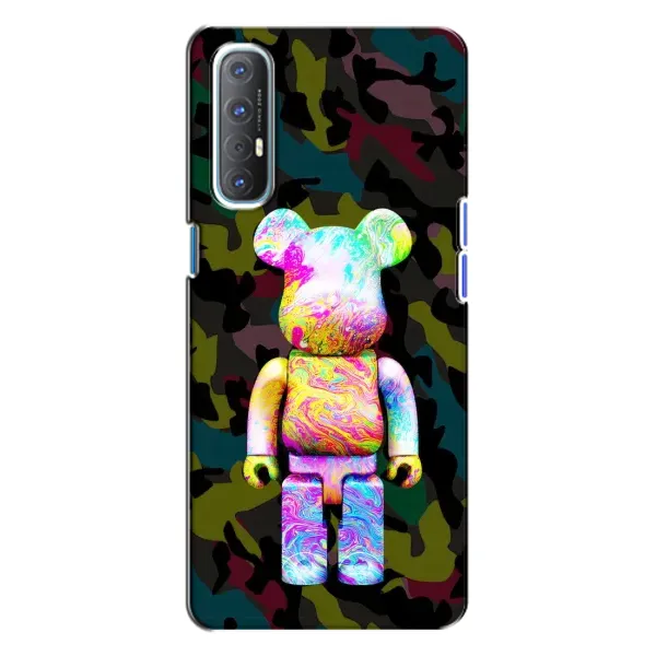 Чохол з принтом «Яскравий Bearbrick» для OPPO Reno 3