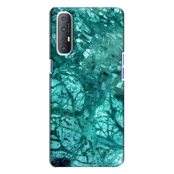 Чохол з принтом «Зелений мрамор» для OPPO Reno 3