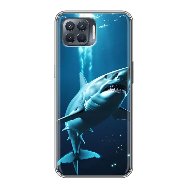 Чехол с принтом «Акула под водой» для OPPO Reno 4 Lite