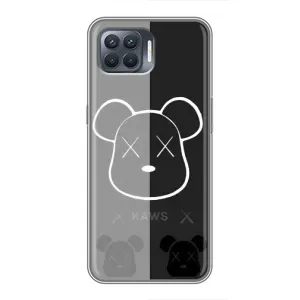 Чохли для OPPO Reno 4 Lite - Bearbrick Louis Vuitton (PREMIUMPrint) (БеарБрік очі)