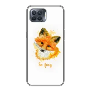 Чехлы с картинкой Лисички для OPPO Reno 4 Lite (VPrint) (Девочка Лиса)