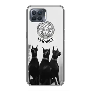 Чохли VERSACE для OPPO Reno 4 . (PREMIUMPrint) (Доберман Версаче)