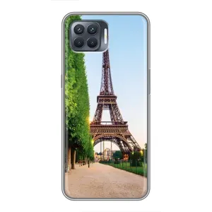 Чехол Эйфелева Башня для OPPO Reno 4 Lite - (AlphaPrint) (Дорога в Париж)