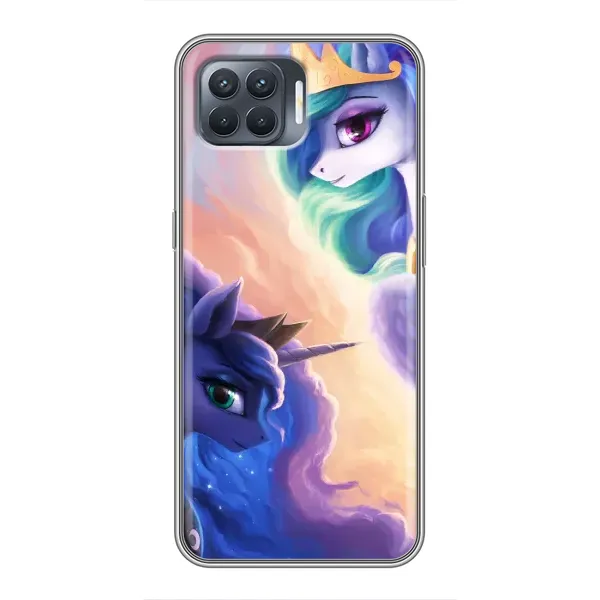 Чехол с принтом «Единорожки» для OPPO Reno 4 Lite