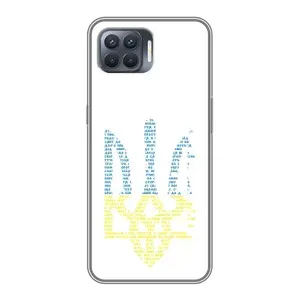 Чехлы для OPPO Reno 4 Lite Укр. Символика (AlphaPrint) (Герб из букв)
