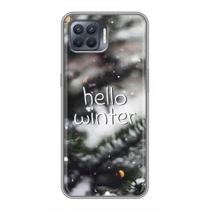 Новорічні, Святкові Чохли для OPPO Reno 4 Lite - 2024 год (Hello winter)