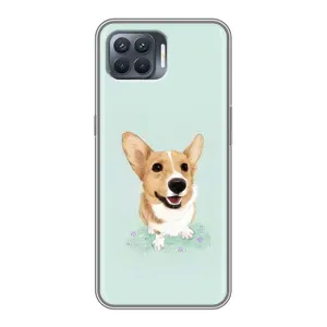Чехлы с собаками для OPPO Reno 4 Lite (VPrint) (Корги)