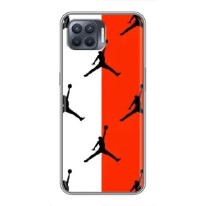 Чохли для OPPO Reno 4 Lite - з картинкою JORDAN (AlphaPrint) (Лого Джордан)