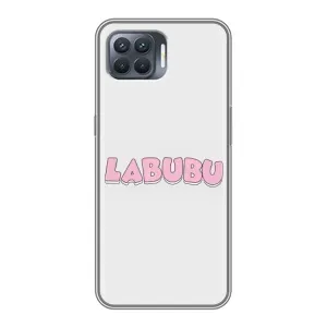 Чохол з Лабубу на OPPO Reno 4 Lite (Лого Лабубу)