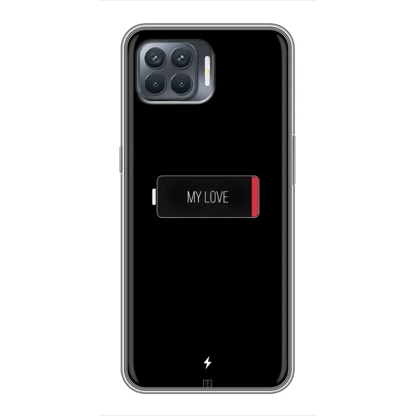 Чехол с принтом «Love battery» для OPPO Reno 4 Lite Чехол с принтом «Love battery» для OPPO Reno 4 Lite
