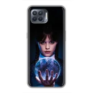 Чехол с дизайном Венздей 2 на OPPO Reno 4 Lite (Магическая сфера Уэнздей)