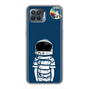 Чехол NASA для OPPO Reno 4 Lite (AlphaPrint) (Мальчик в шлеме)