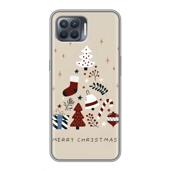 Чохол з принтом «Merry Christmas» для OPPO Reno 4 Lite