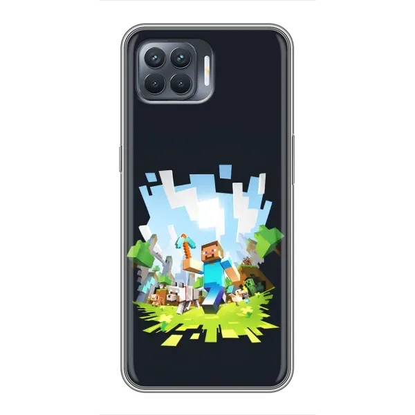 Чехол с принтом «персонажи Minecraft» для OPPO Reno 4 Lite