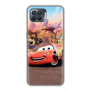 Силиконовый чехол Маквин для OPPO Reno 4 Lite (Радиаторный Спрингс Маквин)