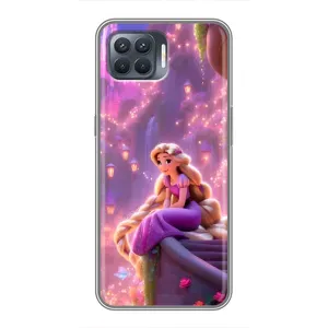 Чехол Рапунцель для OPPO Reno 4 Lite (Рапунцель в замке)