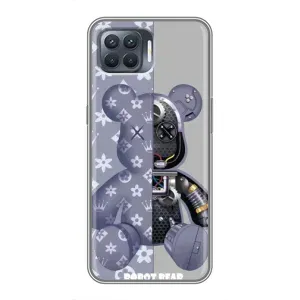 Крутые Чехлы Луи Виттон для OPPO Reno 4 Lite (AlphaPrint) (Робот Мишка)
