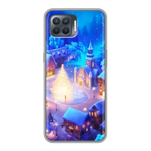 Чехол с принтом «Рождественский город» для OPPO Reno 4 Lite Чехол с принтом «Рождественский город» для OPPO Reno 4 Lite