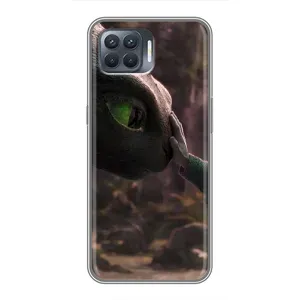 Чехол как приручить дракона на OPPO Reno 4 Lite (Сцена с драконом)