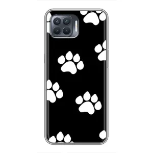 Чехлы с собаками для OPPO Reno 4 Lite (VPrint) (Следы собаки)
