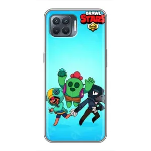 Чехлы Brawl Stars для OPPO Reno 4 Lite (AlphaPrint) (Трио героев)