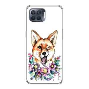 Чехлы с картинкой Лисички для OPPO Reno 4 Lite (VPrint) (Веселая лисичка)