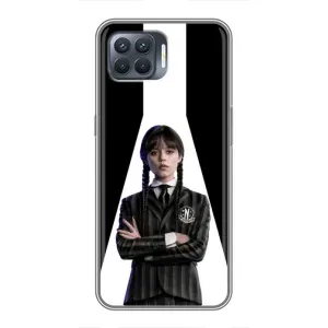 Чехлы Венсдей на OPPO Reno 4 Lite Уэнсдей (AlphaPrint) (W-Wednesday)