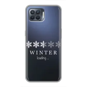 Зимние Чехлы для Оппо Рено 4 Лайт - прозрачный фон (Winter loading)