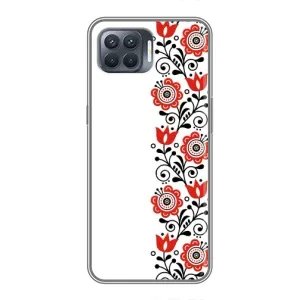 Чехол для Патриота Украины OPPO Reno 4 Lite - (AlphaPrint) (Яркая вишиванка)