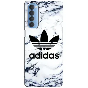 Чехлы Адидас для Oppo Reno 4 Pro (AlphaPrint) (Адидас на мраморе)