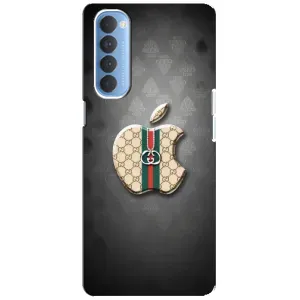Чехлы ГУЧЧИ для Оппо Рено 4 Про (AlphaPrint) (Apple gucci)