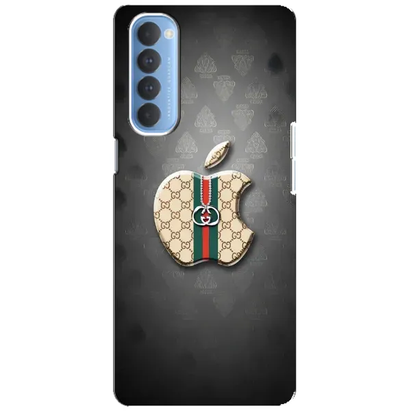 Чехол с принтом «Apple gucci» для OPPO Reno 4 Pro
