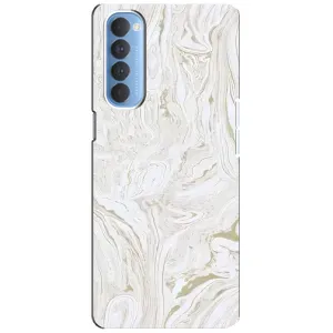 Мраморний чехол на Oppo Reno 4 Pro (VPrint) (Білий мрамор)