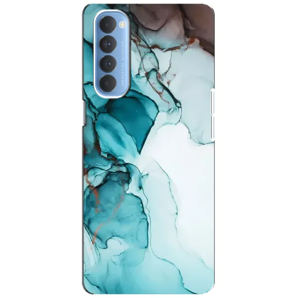 Чехол с принтом «Бирюзовый мрамор» для OPPO Reno 4 Pro