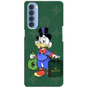 Чехли для Oppo Reno 4 Pro - Скрудж МакДак Louis Vuitton (PREMIUMPrint) (Богата Утка)