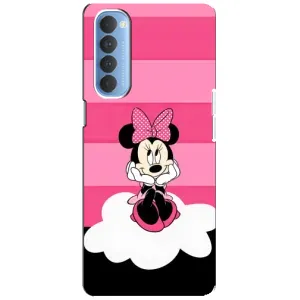 Эксклюзивный чехол для Oppo Reno 4 Pro (AlphaPrint - Мультяшные) (Девочка Maus)