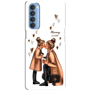 Чехол с печатью для Oppo Reno 4 Pro - (Мама с ребенком) (AlphaPrint) (Дочка и мама)